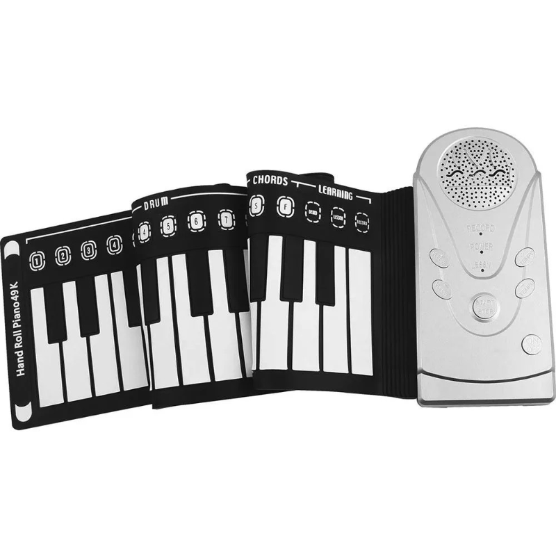 Kletshuts™ PortablePiano: Lichtgewicht Muziek Roll-Up Draagbare Piano Toetsenbord