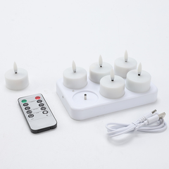 Ledsen™ CozyCandles: Oplaadbare 3D Draagbare LED Thee Gezellige Kaars Lichten