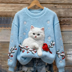 Icone™ AnimalSweater - Stijlvolle Gezellig Comfort Fit Dierensweater Afdrukken