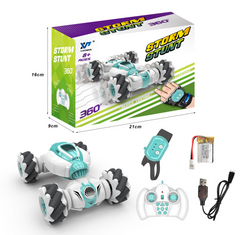 Kletshuts™ SpinningCar: 4WD Terrein-Bestendige Dubbele Controle Modus Stunt Draaiende Auto