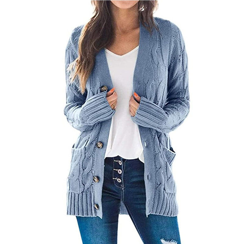 Icone™ KnittedCardigan: Dames Gezellig Lang Gebreid Vest