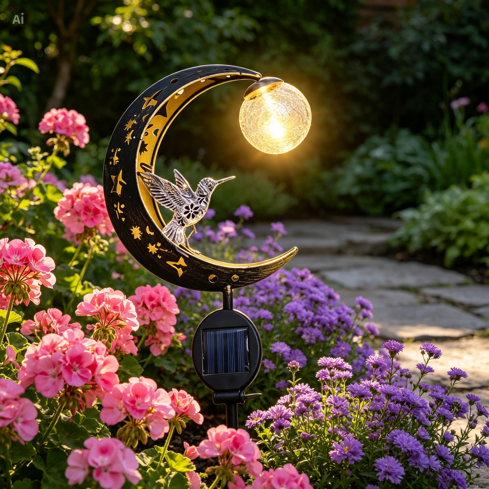 Ledsen™ SolarBird: Zonne-Energie Aangedreven Halve Maan Vogel Zonne Lamp
