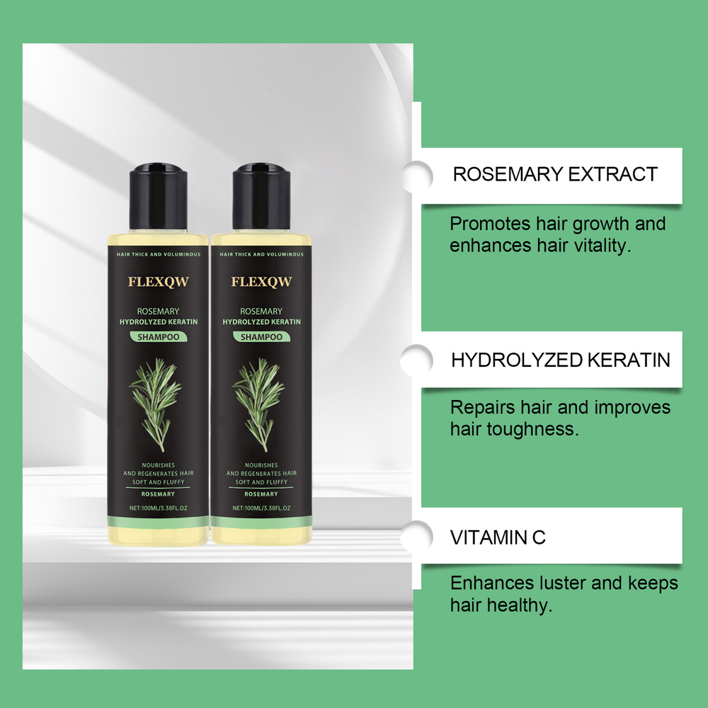 Rose® GlowShampoo 1+1 GRATIS: Natuurlijk Keratine Herstel Diepe Hydratatie En Stralende Glans Glow Shampoo
