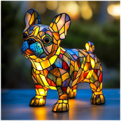Ledsen™ DogLamp: Moderne Artistieke Bevlekken Omgeving Hondenlamp