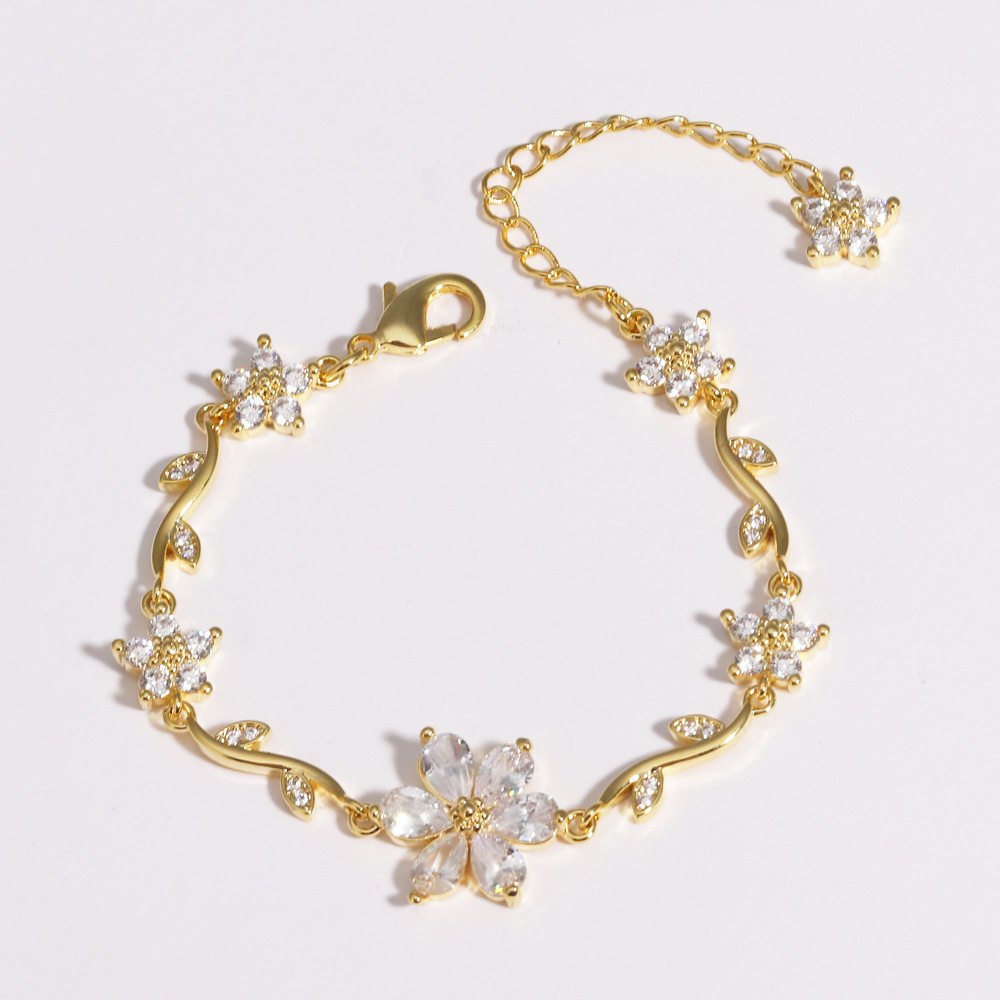 Jewelance™ BlossomBracelet 1+1 GRATIS: Bloemblad Blossom Mode Armband