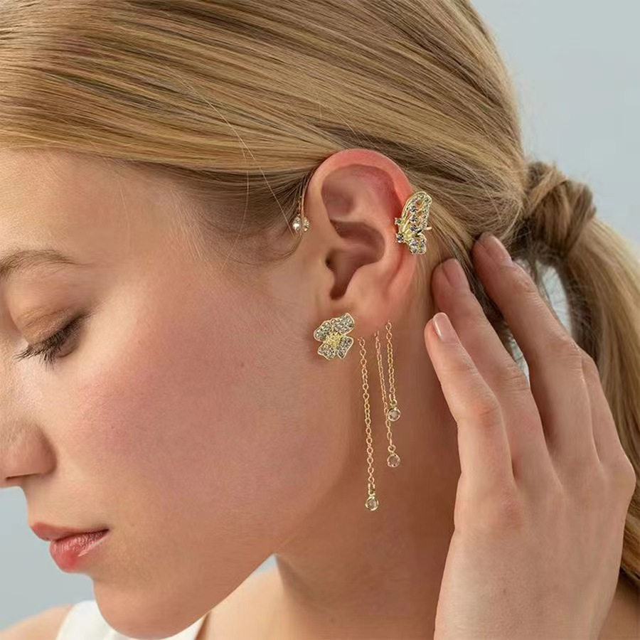 Jewelance™ EarCuffs 1+1 GRATIS: Luxe Mode Vlinder Zirkoon Kwast Oor Manchetten