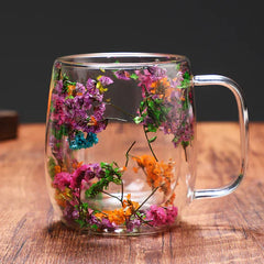CrystalMug - Dubbel Gelaagd Creatief Glas Mokken