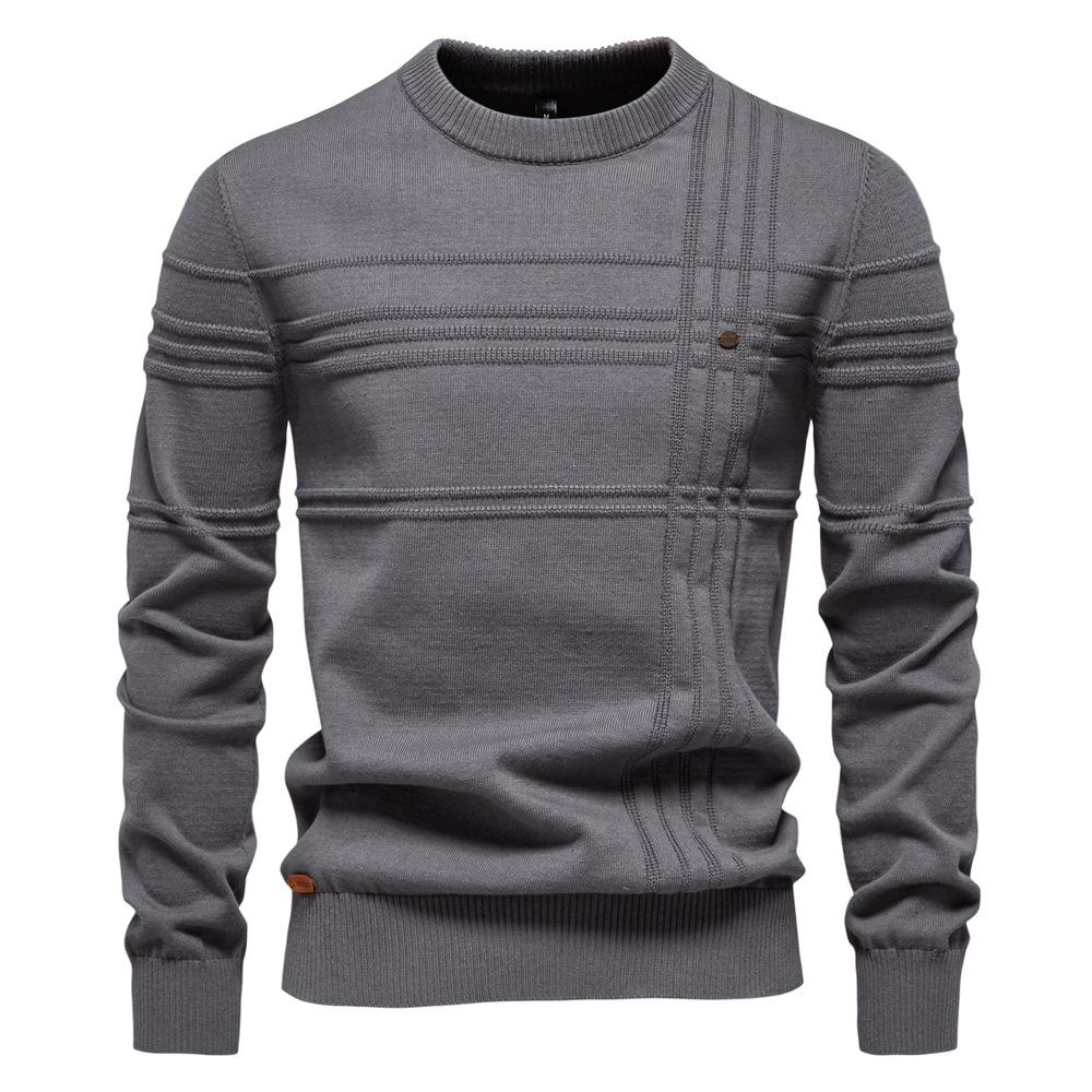Icone™ StylishSweater: Heren Rondhals Knus Stijlvol Trui