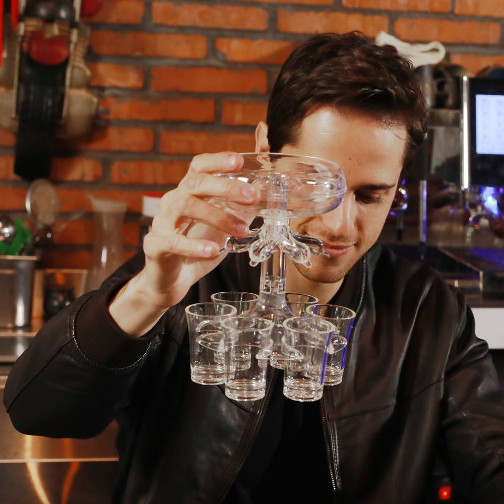 ShotDispenser™ - 6 Shot Glazen Drankje Feest Dispenser