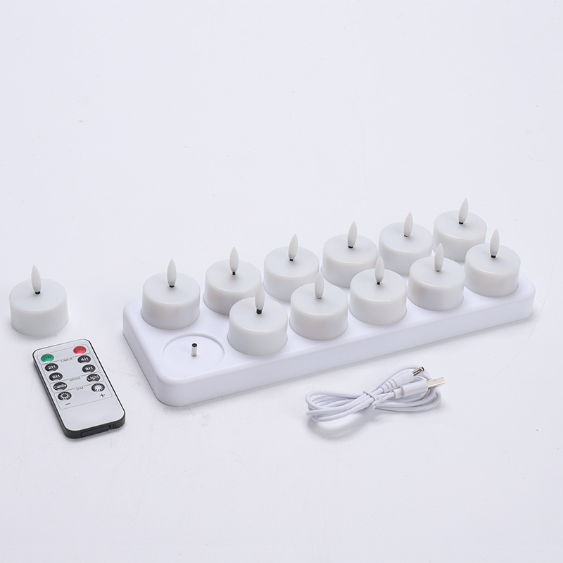 Ledsen™ CozyCandles: Oplaadbare 3D Draagbare LED Thee Gezellige Kaars Lichten