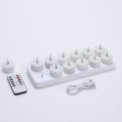 Ledsen™ CozyCandles: Oplaadbare 3D Draagbare LED Thee Gezellige Kaars Lichten