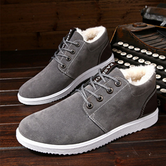 Happy™ SnugShoes: Stijlvolle Heren Winter Hoge-Snee Knus Veterschoenen