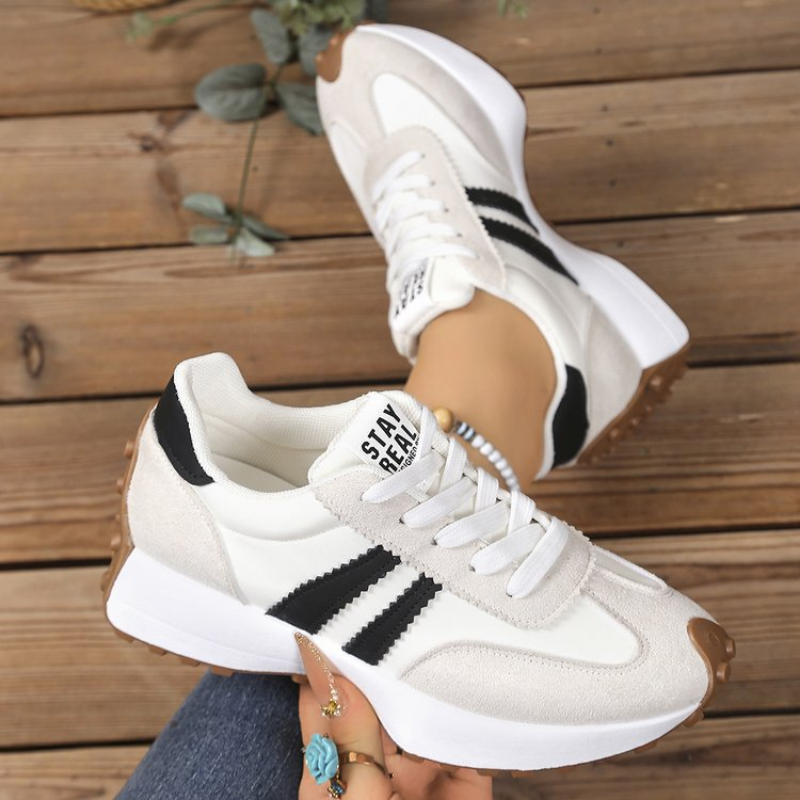 Happy™ PlatformSneakers: Stijlvolle Toevallig Lichtgewicht Platform Sneakers