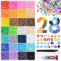 Kletshuts™ FlatRhinestones: Levendige Creatieve DIY Hars Platte Rhinestones