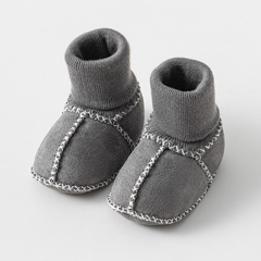 Happy™ InfantSocks 1+1 GRATIS: Elegante Warme Suède Wieg-Veilige Zuigeling Sokken