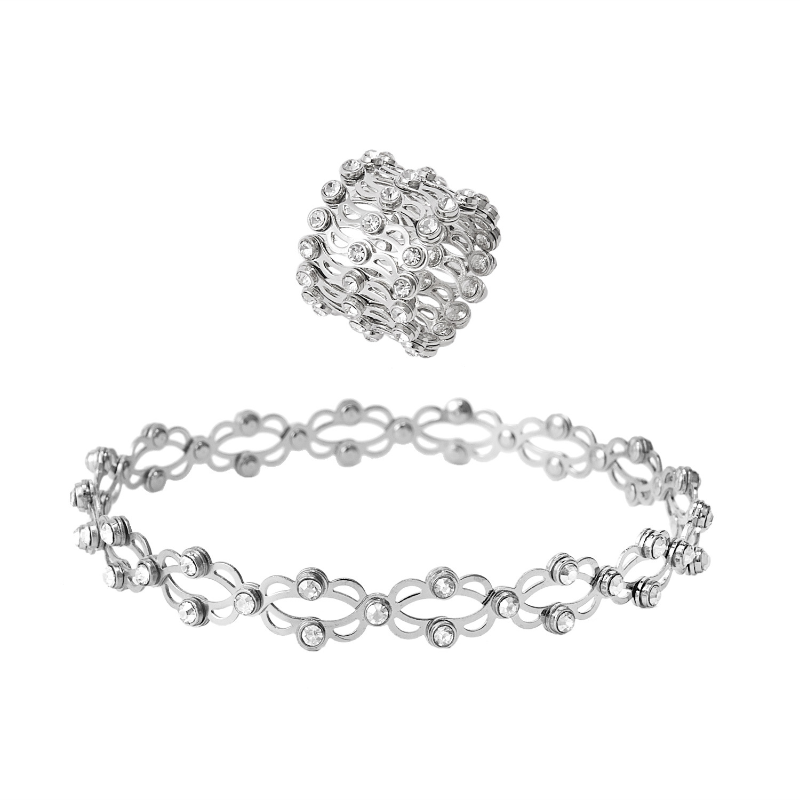 Jewelance™ FlexRing 1+1 GRATIS: Elegante Ontwerp Stijlvolle Flexibele Sieradenring Armband