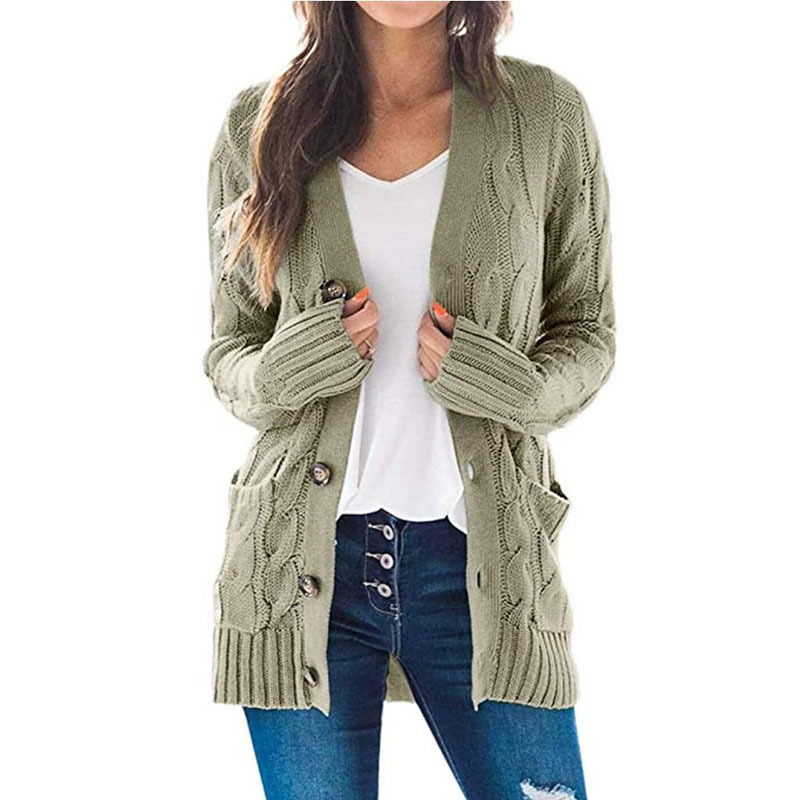 Icone™ KnittedCardigan: Dames Gezellig Lang Gebreid Vest