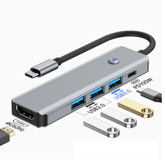 MultiAdapter™ – Universele Multi-Port 5-In-1 USB-C Adapter