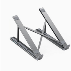 HubStand - Opvouwbare En Verstelbare Multi Port Hub Laptopstandaard