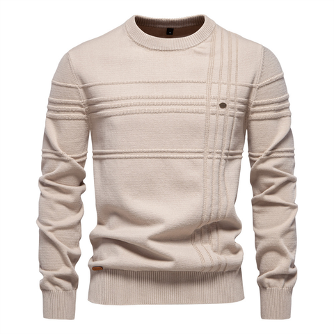 Icone™ StylishSweater: Heren Rondhals Knus Stijlvol Trui