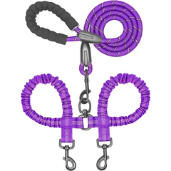 DogFri™ DogLeash: Nee Knoopvrij 360° Wervel Dubbel Wandel Hondenriem