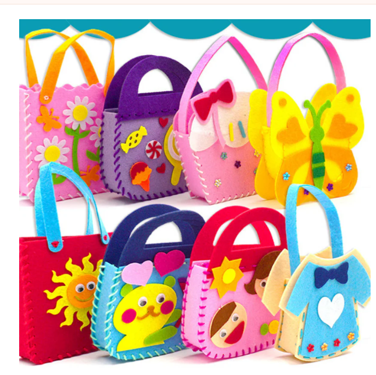 Kletshuts™ CreativeBag: Kids DIY Naaien En Knutselen Creatieve Tas Kit