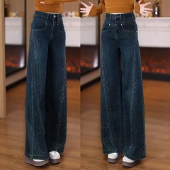 Icone™ GlitterPants: Veelzijdige Mode Denim Glitter Broek Voor Elke Dag