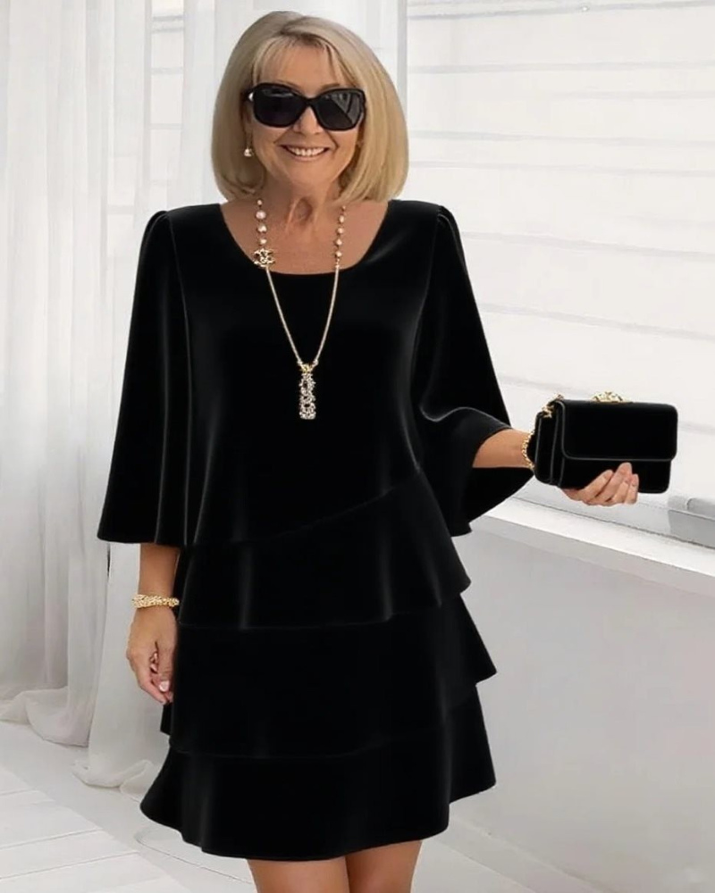 Icone™ LayeredDress: Elegante Slankmakende Lichtgewicht Laagjes Klassieke Zomerjurk