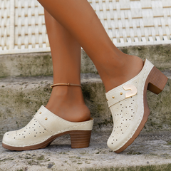 Happy™ ChunkySandals: Stijlvol Gesloten Teen Platform Instap Sandaal Stevig Sandaal
