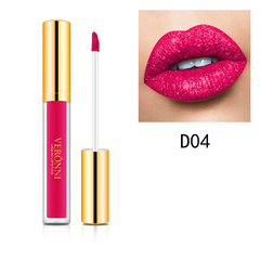 GlitterLipstick 1+1 GRATIS: Langdurige Lichtgewicht Glanzende Shimmer Vloeibare Glitter Lippenstift