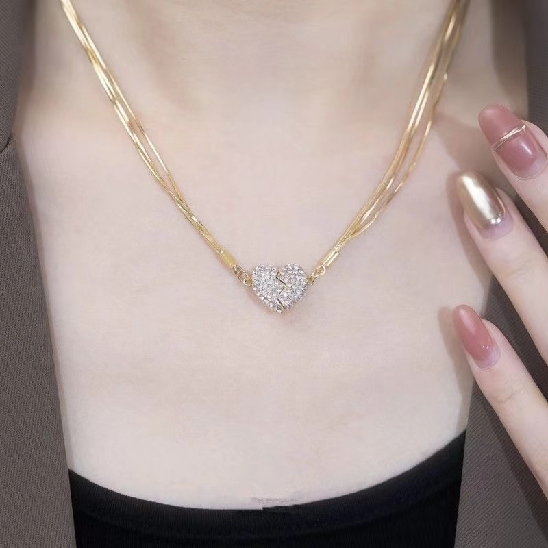 Jewelance™ MagneticHeart 1+1 GRATIS: Elegante Tijdloze Ontwerp Magnetische Hart Ketting
