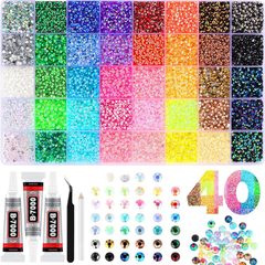 Kletshuts™ FlatRhinestones: Levendige Creatieve DIY Hars Platte Rhinestones