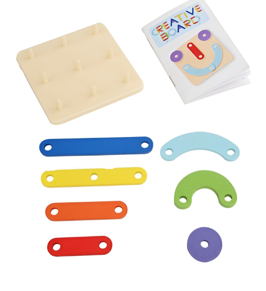 Kletshuts™ PuzzleBoard - Montessori Houten Puzzelbord Set