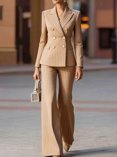 Icone™ ElegantSuit: Modern Op Maat Gemaakt Tweedelig Elegant Pak Set