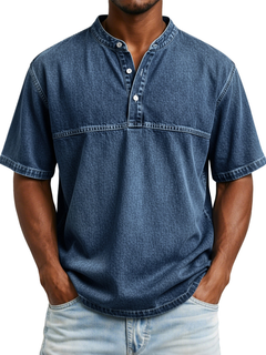Icone™ SummerShirt: Ademend Vintage Stijl Heren Toevallig Zomer Overhemd