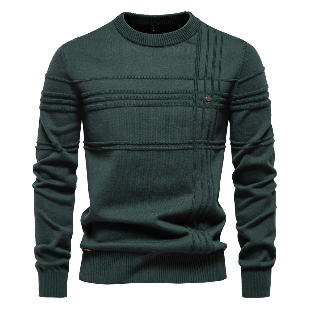 Icone™ StylishSweater: Heren Rondhals Knus Stijlvol Trui