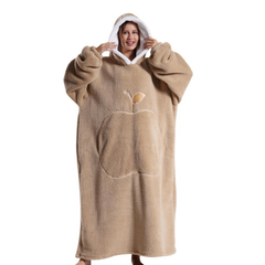 Icone™ BlanketHoodie: Pluche Overgroot Voor Alle-Dag Warmte Deken Hoodie