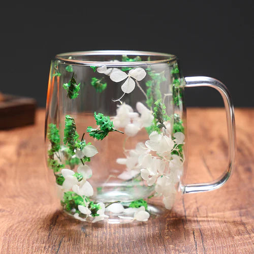 CrystalMug - Dubbel Gelaagd Creatief Glas Mokken