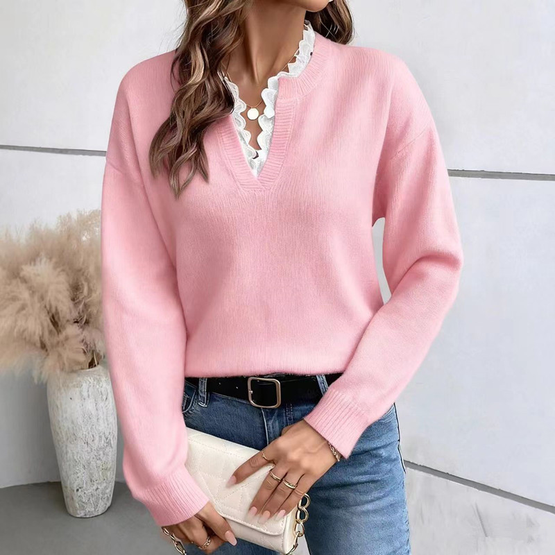 Icone™ SoftSweater: Elegante V-Hals Veelzijdige Meerkleurige Zachte Sweater Top