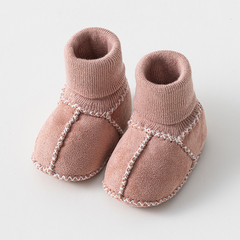 Happy™ InfantSocks 1+1 GRATIS: Elegante Warme Suède Wieg-Veilige Zuigeling Sokken