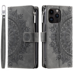 Icone™ WalletCase: Premium Reliëf Flip Cover Slanke Telefoon Portemonnee Hoes