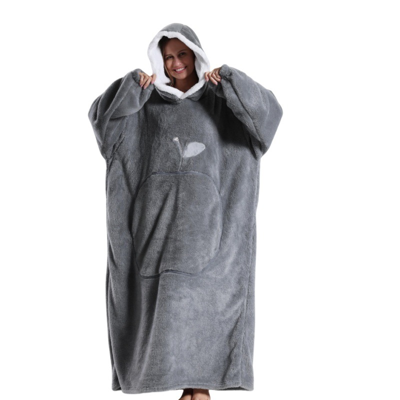 Icone™ BlanketHoodie: Pluche Overgroot Voor Alle-Dag Warmte Deken Hoodie