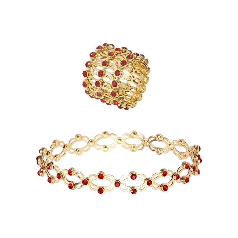 Jewelance™ FlexRing 1+1 GRATIS: Elegante Ontwerp Stijlvolle Flexibele Sieradenring Armband