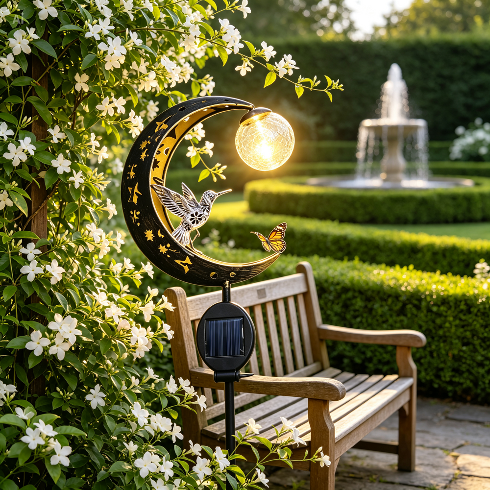 Ledsen™ SolarBird: Zonne-Energie Aangedreven Halve Maan Vogel Zonne Lamp