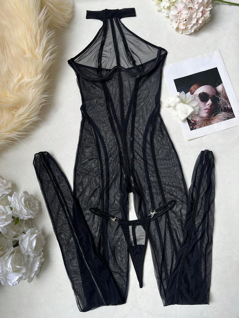 Icone™ TransparentLingerie: Elegante, Strak Aansluitende Transparante Lingerie