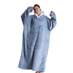 Icone™ BlanketHoodie: Pluche Overgroot Voor Alle-Dag Warmte Deken Hoodie