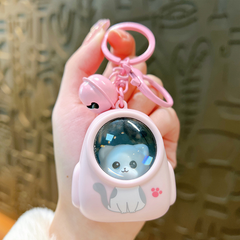 AstronautKeychain 1+1 GRATIS: Gloeiend Schattige Astronaut Dier Sleutelhanger