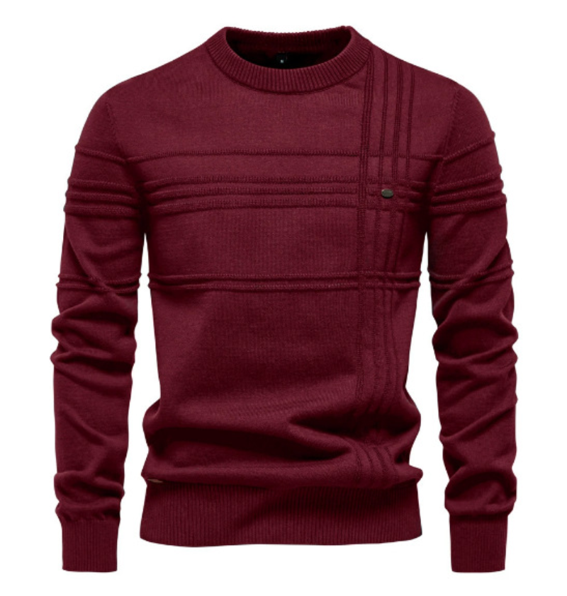 Icone™ StylishSweater: Heren Rondhals Knus Stijlvol Trui