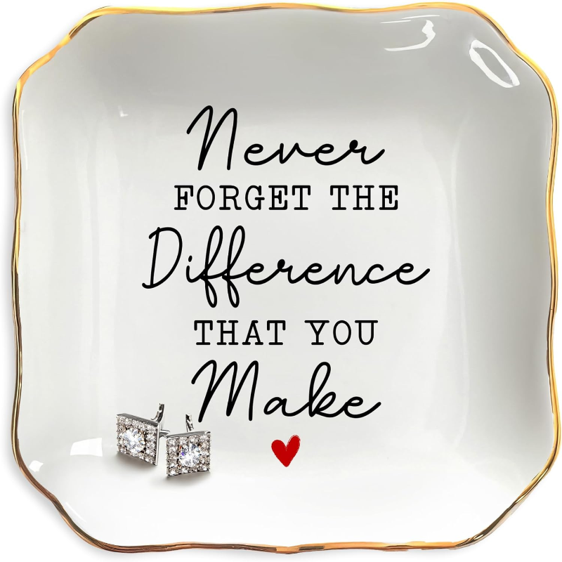JewelryPlate 1+1 GRATIS: Elegante Keramische Statement Cadeau Sieraden Decoratieve Schotel