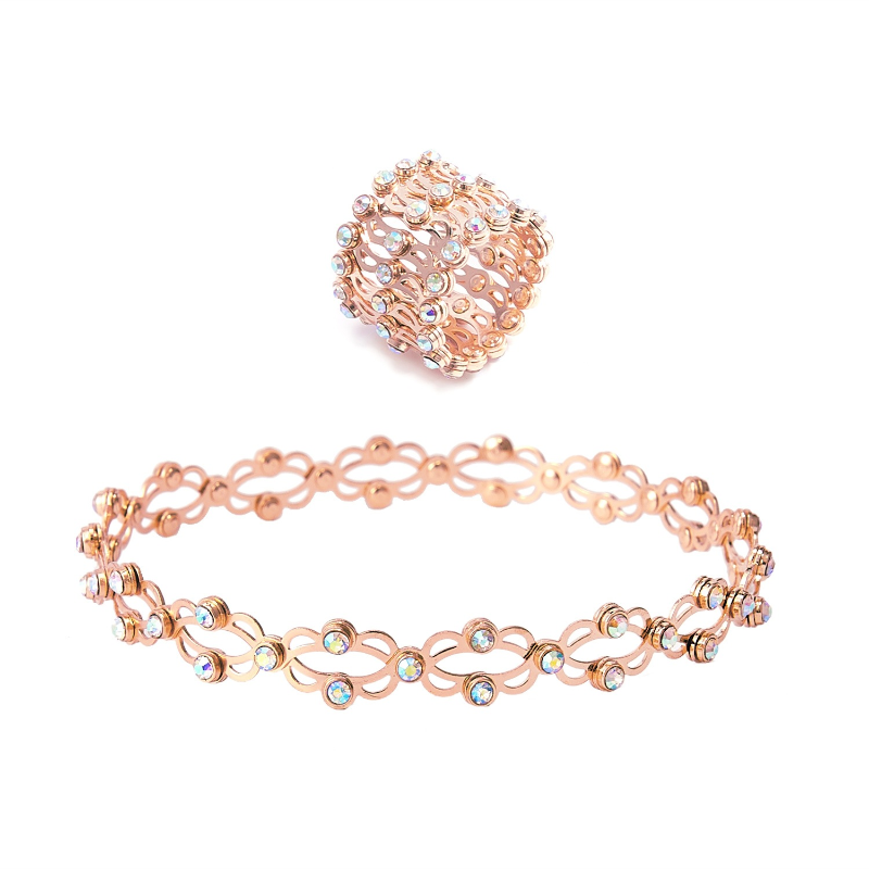 Jewelance™ FlexRing 1+1 GRATIS: Elegante Ontwerp Stijlvolle Flexibele Sieradenring Armband